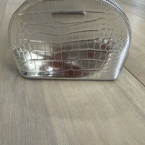 Michael Kors Metallic Silver Pouch